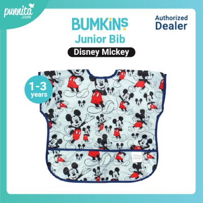 Bumkins ผ้ากันเปื้อนเด็ก รุ่น Junior Bib 1- 3 ขวบ ลาย Disney Mickey